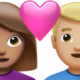 stel met hart: vrouw, man, getinte huidskleur, lichtgetinte huidskleur