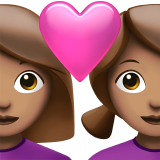 stel met hart: vrouw, vrouw, getinte huidskleur