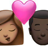 kus: vrouw, man, getinte huidskleur, donkere huidskleur