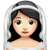 vrouw met sluier: lichte huidskleur