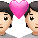 stel met hart: lichte huidskleur