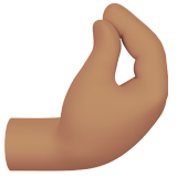 samengeknepen vingers: getinte huidskleur