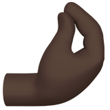 samengeknepen vingers: donkere huidskleur