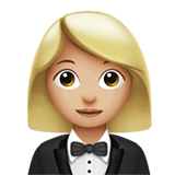 vrouw in smoking: lichtgetinte huidskleur