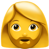 Vrouw met baard emoji