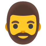Man: baard - Noto Color Emoji