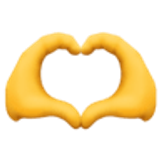 Handen in de vorm van een hart - Facebook