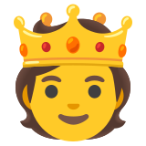 Persoon met kroon - Noto Color Emoji