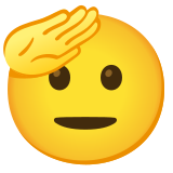 Saluerend gezicht - Noto Color Emoji