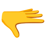 Handpalm omlaag - Noto Color Emoji