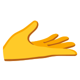 Handpalm omhoog - Noto Color Emoji
