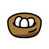 Nest met eieren - OpenMoji