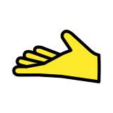 Handpalm omhoog - OpenMoji