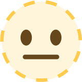 Gezicht in stippellijn - Twitter / X