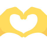 Handen in de vorm van een hart - Twitter / X