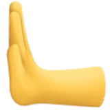 Hand die naar links duwt - Facebook