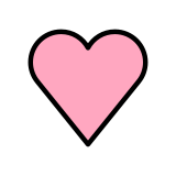 Roze hart - OpenMoji
