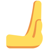 Hand die naar rechts duwt - Twitter / X