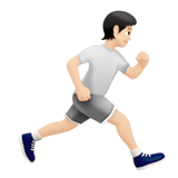 hardloper: lichte huidskleur, naar rechts gericht