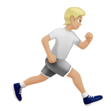 hardloper: lichtgetinte huidskleur, naar rechts gericht