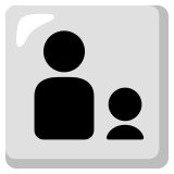 Gezin: volwassene, kind - Noto Color Emoji