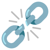 Gebroken ketting - Noto Color Emoji