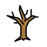 Boom zonder bladeren - OpenMoji