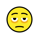 Gezicht met wallen onder de ogen - OpenMoji
