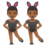 mannen met konijnenoren: donkergetinte huidskleur