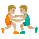 worstelende mannen: lichtgetinte huidskleur