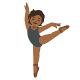 balletdanser: donkergetinte huidskleur