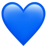Blauw hart