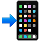 Mobieltje met pijl emoji