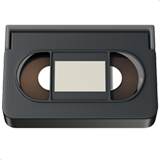 Videocassette emoji