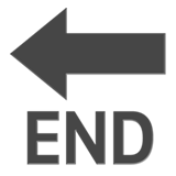 End pijl emoji