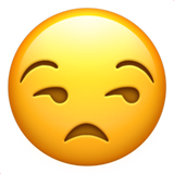 Ontevreden emoji