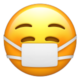 Emoji met mondkapje