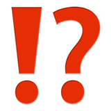 uitroepteken en vraagteken