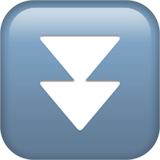 knop voor versneld omlaag