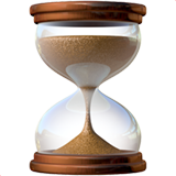 Zandloper lopend zand