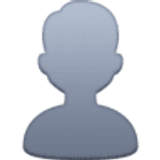 Silhouet van persoon - Facebook