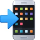 Mobiel met pijl - Facebook