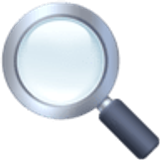 Vergrootglas naar links gericht - Facebook