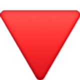 Rode omlaagwijzende driehoek - Facebook