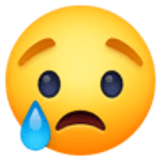 Huilend gezicht - Facebook