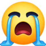 Hard huilend gezicht - Facebook