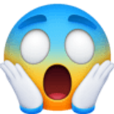 Angstig schreeuwend gezicht - Facebook