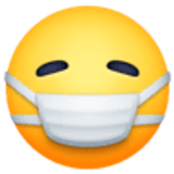 Gezicht met doktersmasker - Facebook