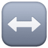 Pijl naar links en rechts - Facebook