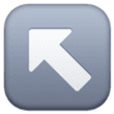 Pijl linksomhoog - Facebook